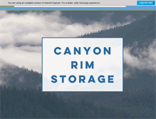 Tablet Screenshot of canyonrimstorage.com